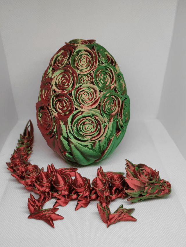 Œuf de dragon roses