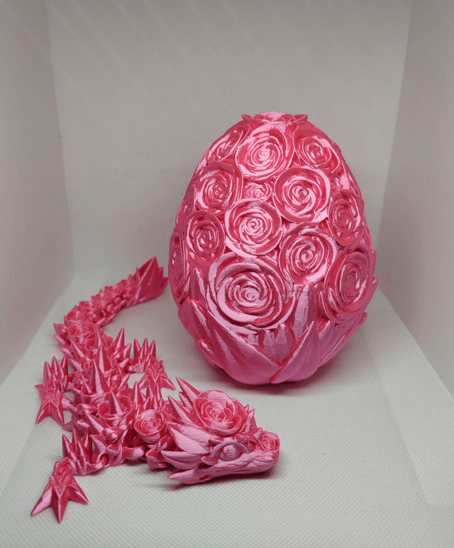 Oeuf de dragon roses