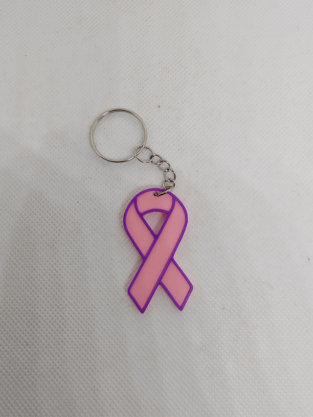 Porte-clés ruban Octobre Rose