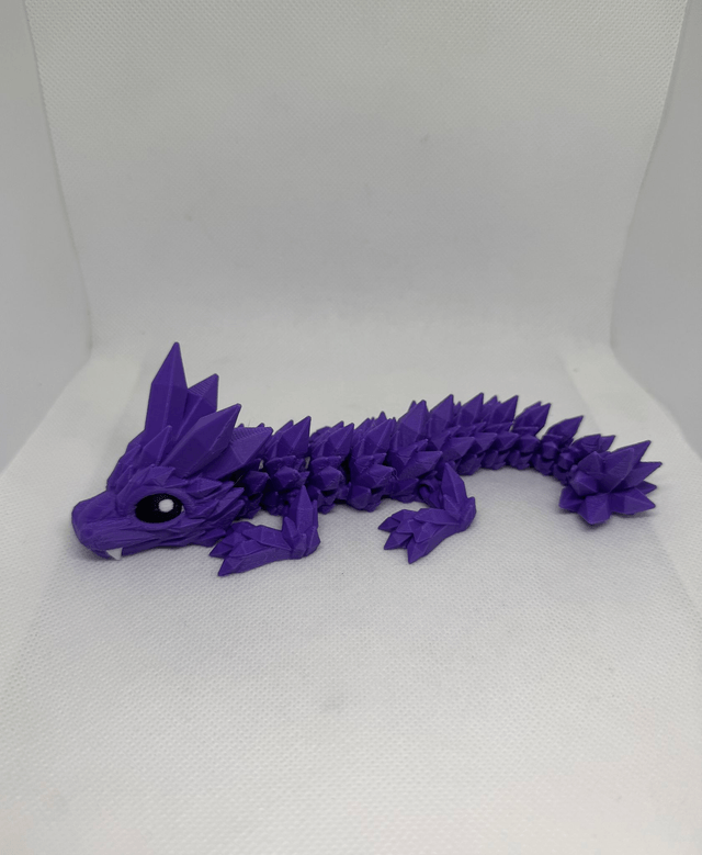 Dragon cristal avec yeux