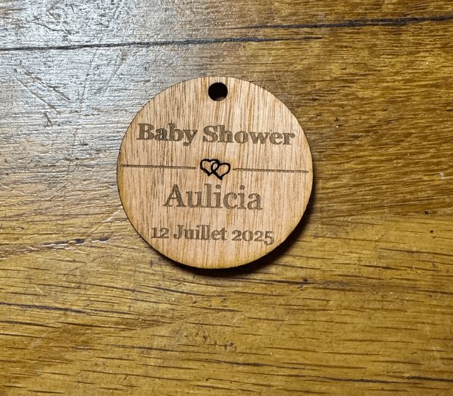 Rond verre Baby Shower