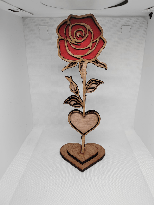 Rose en bois