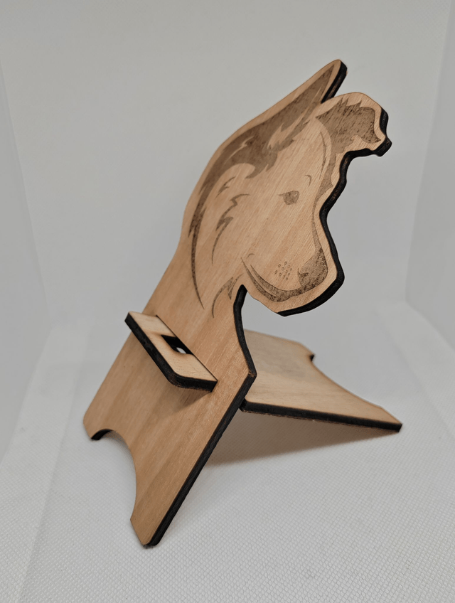 Support de téléphone tête de chien