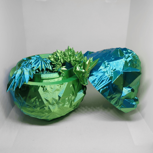 Oeuf de dragon cristal avec ailes 