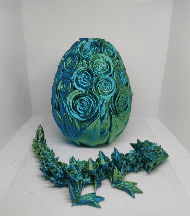 Œuf de dragon roses 