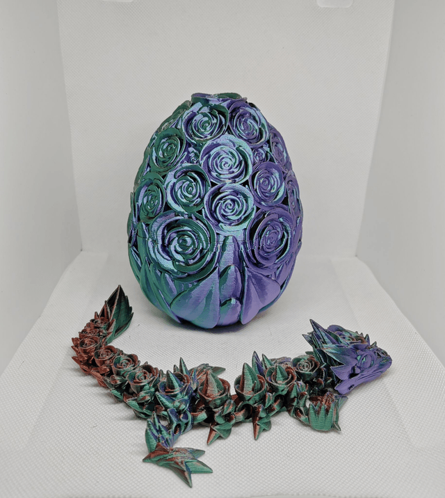 Œuf de dragon roses 