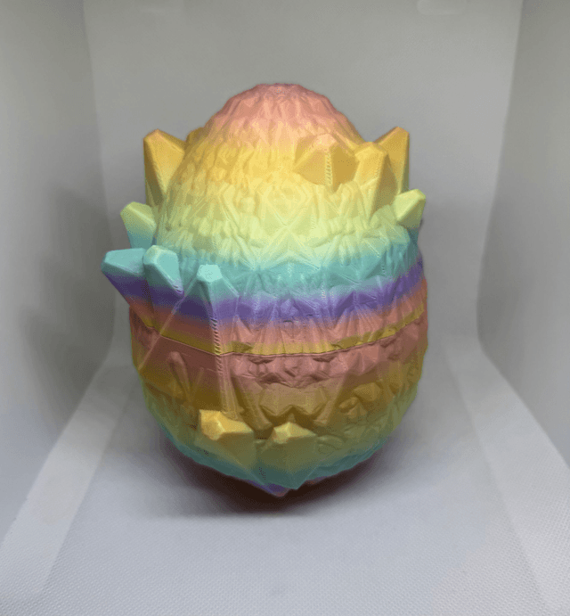 Oeuf de dragon cristal avec ailes 