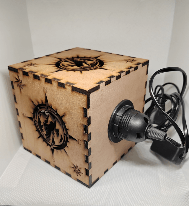 Lampe rose des vents