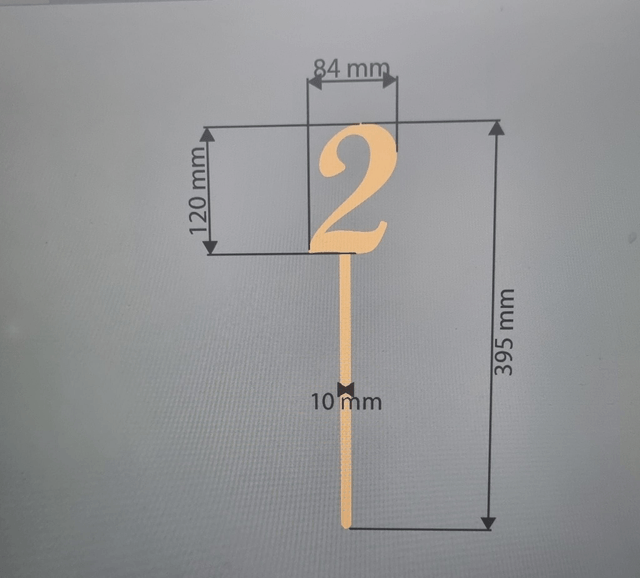 Numéro de table sur pic