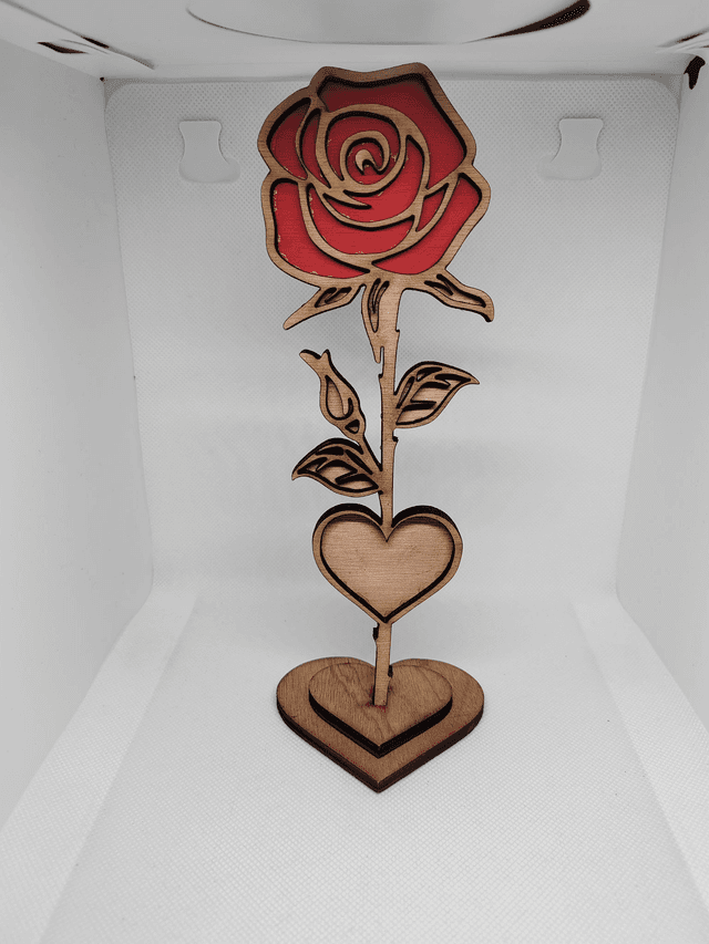 Rose en bois
