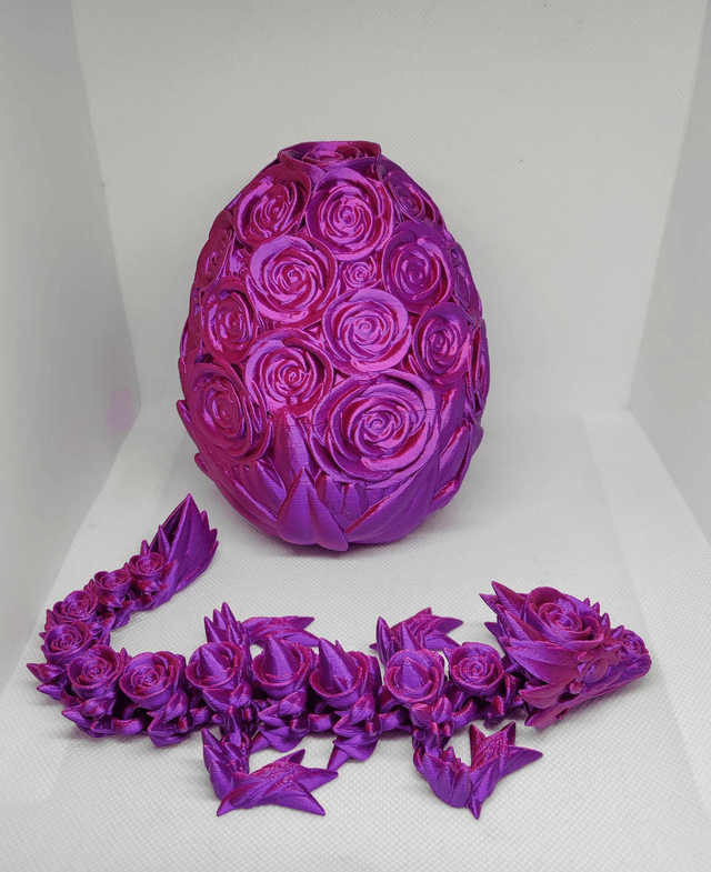 Œuf de dragon roses