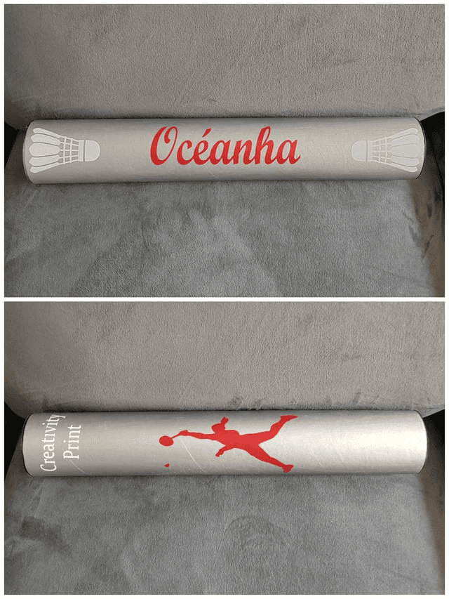 Boite de volant personnalisable de couleur avec motif de couleur