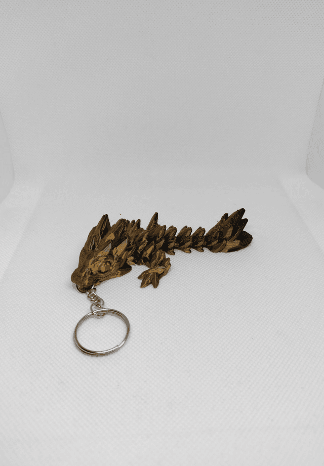 Porte-clés dragon gemme